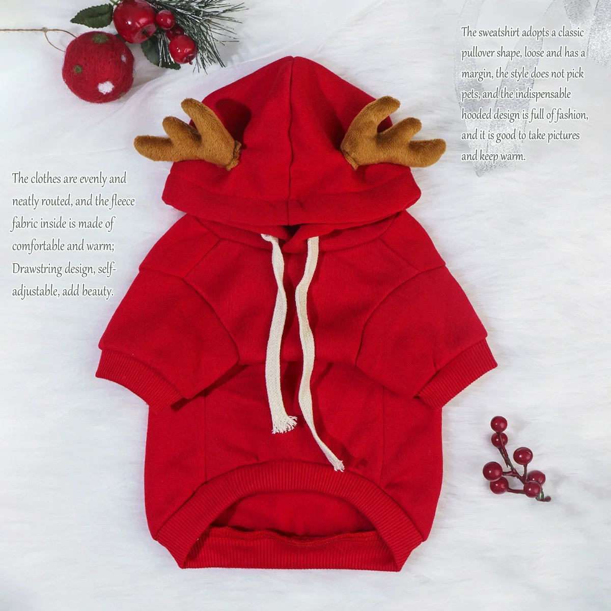 Classic Christmas Pet Hoodie 2
