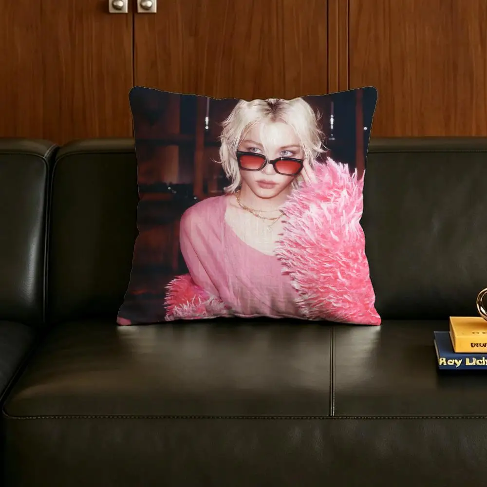 Cushion Cover Natural Linen Pillowcase Set, All-in-One Decor for Sofa, Bedroom & Chair Kpop Singer F-FelixS