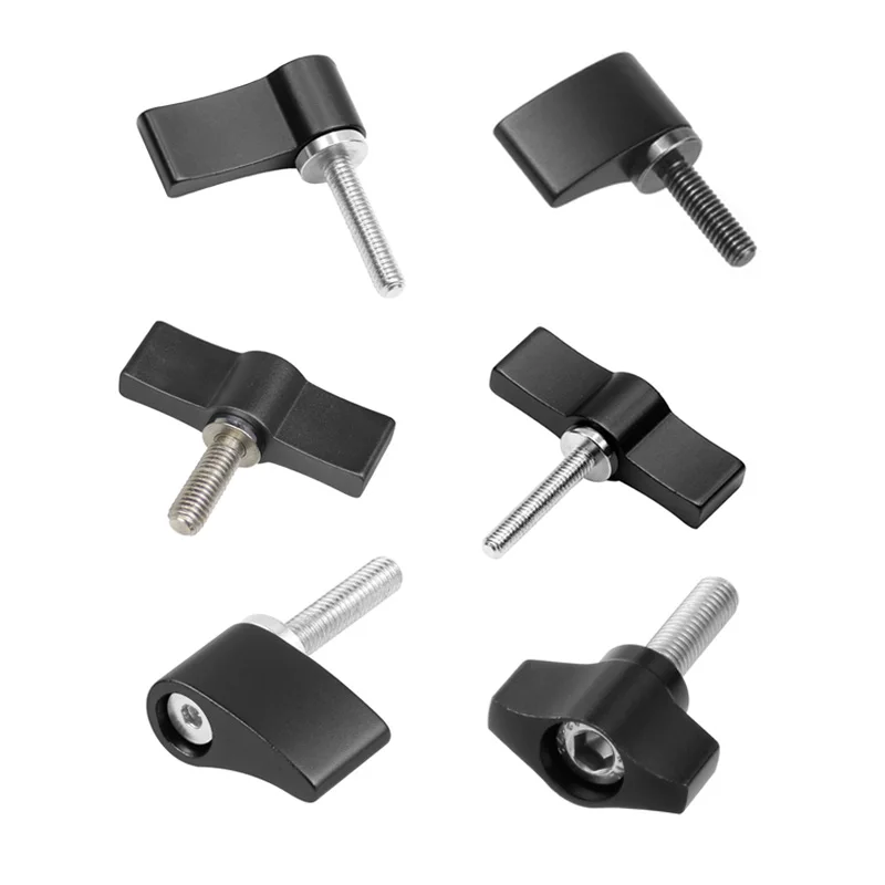 10PCS Aluminum L-type T-type Handle Screw Locking 7-shaped Adjustable knob Screw M4/M5/M6 Adjustable Screw for GoPro DSLR Camera