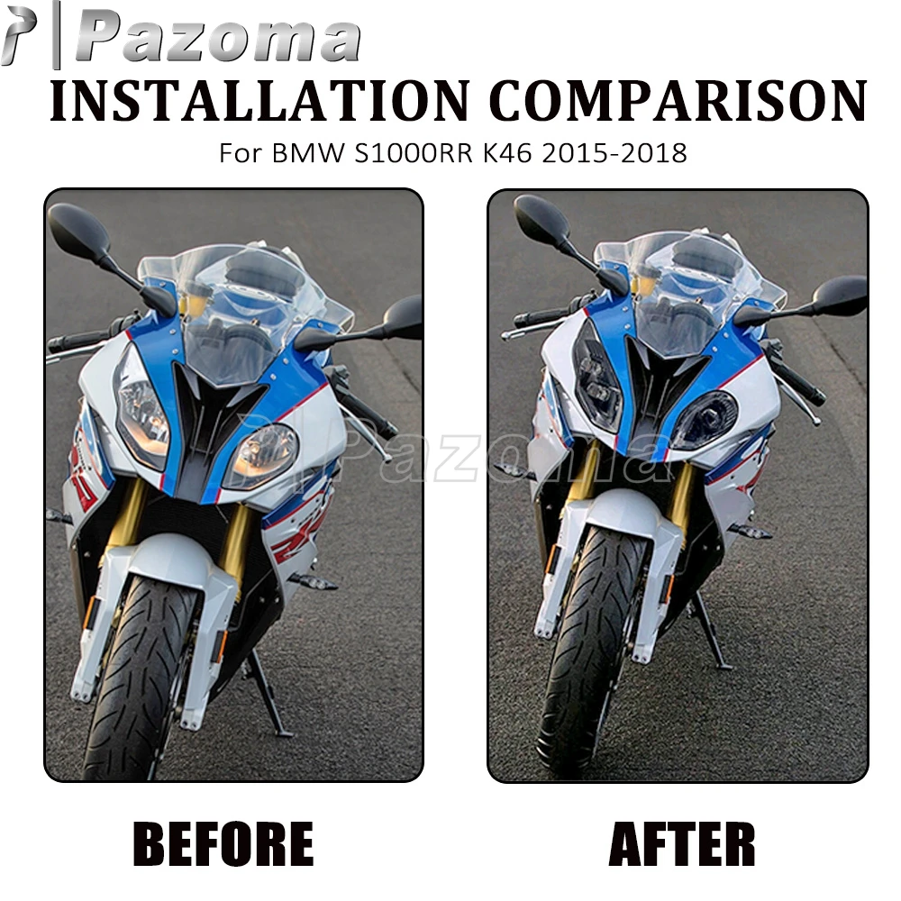 S1000RR Front Headlamp High Low Beam Head Light Motorcycle LED Headlight Devil Eyes Headlamp For BMW S1000RR K46 2015-2017 2018