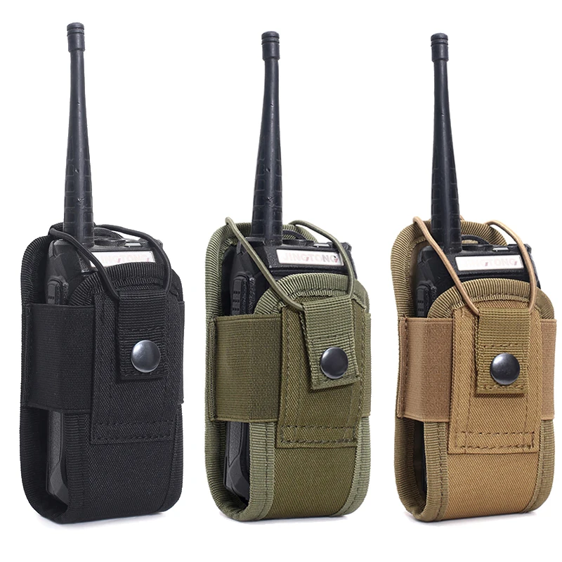 Airsoft Accessories Tactical Radio Walkie Talkie Pouch Waist Bag Holder Pocket Interphone Holster Carry Bag For Hunting Camping