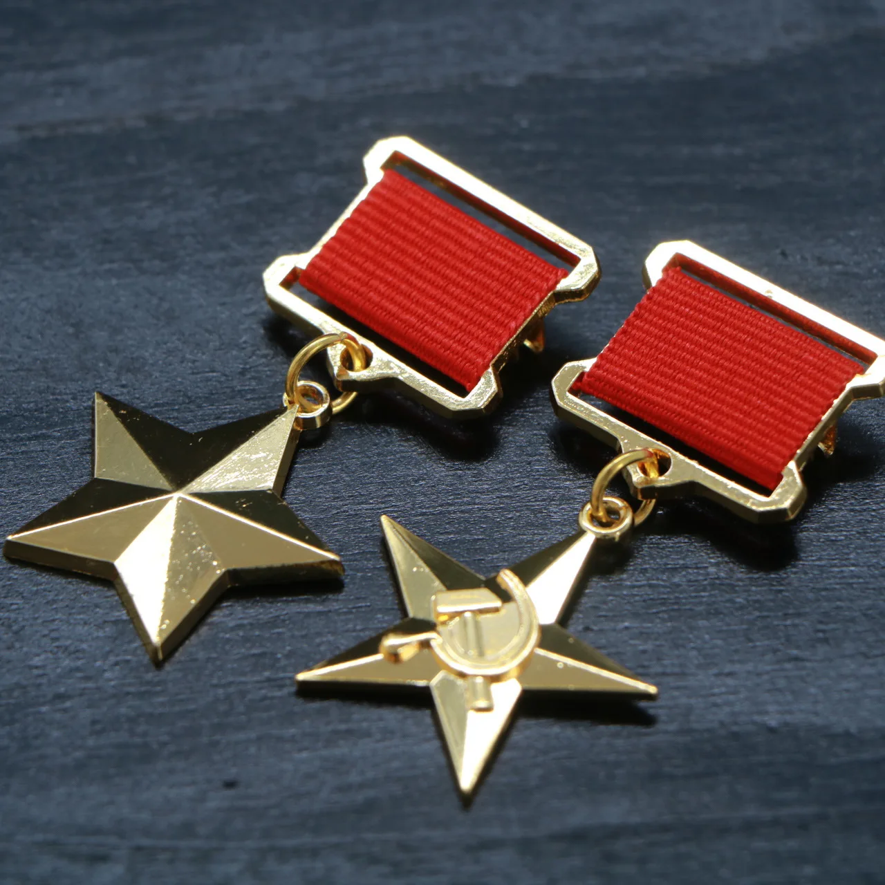 1PC WWII USSR Soviet CCCP Russian Guards Badge Imperial Eagle Emblem Lenin Honor Medal Labor Gold Star Medal Brooch Pendant Gift