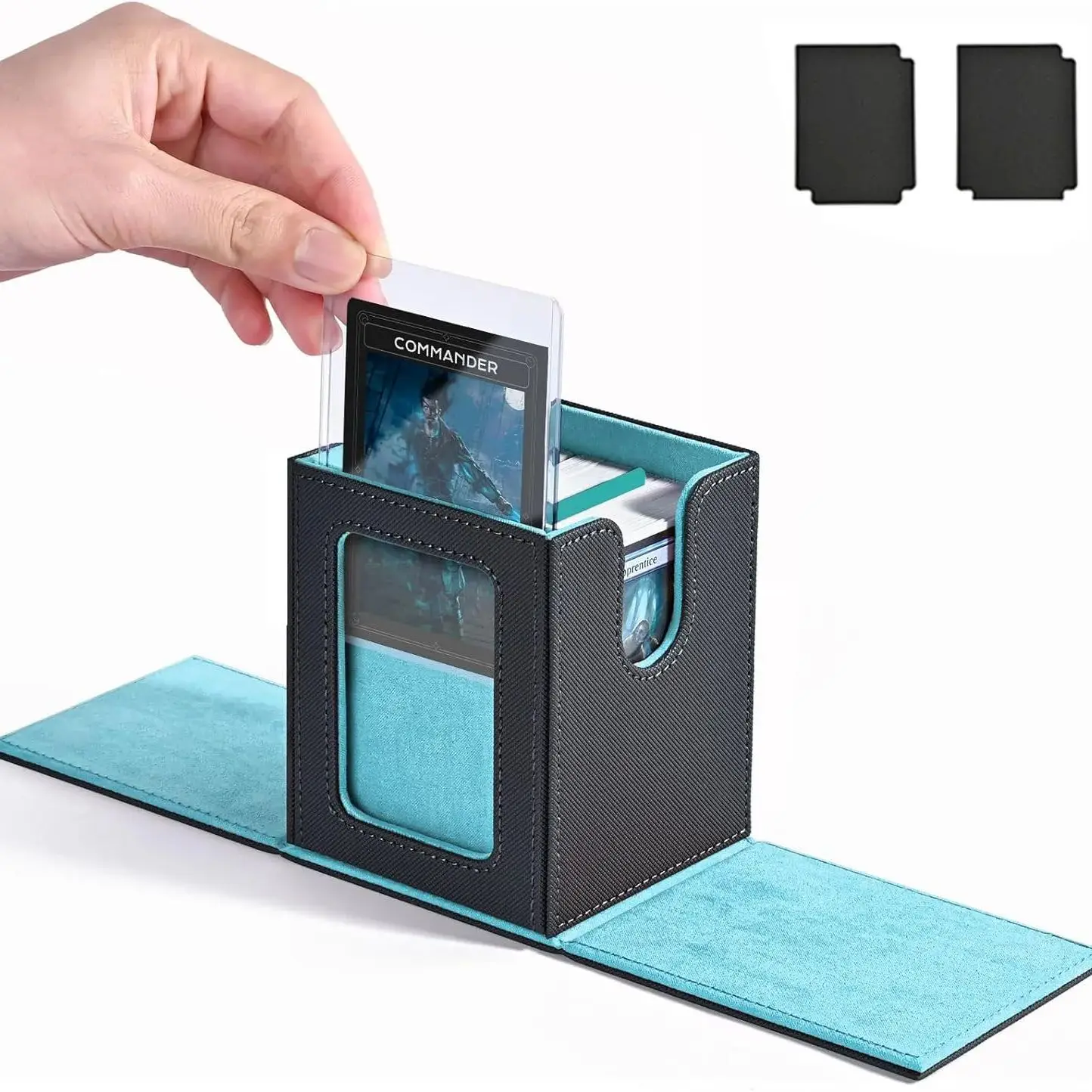 100+ New Card Storage Box TCG MT Board Game Commander Card Carrying Organizer Box Transaction 3 'X4' Double Open Top Box