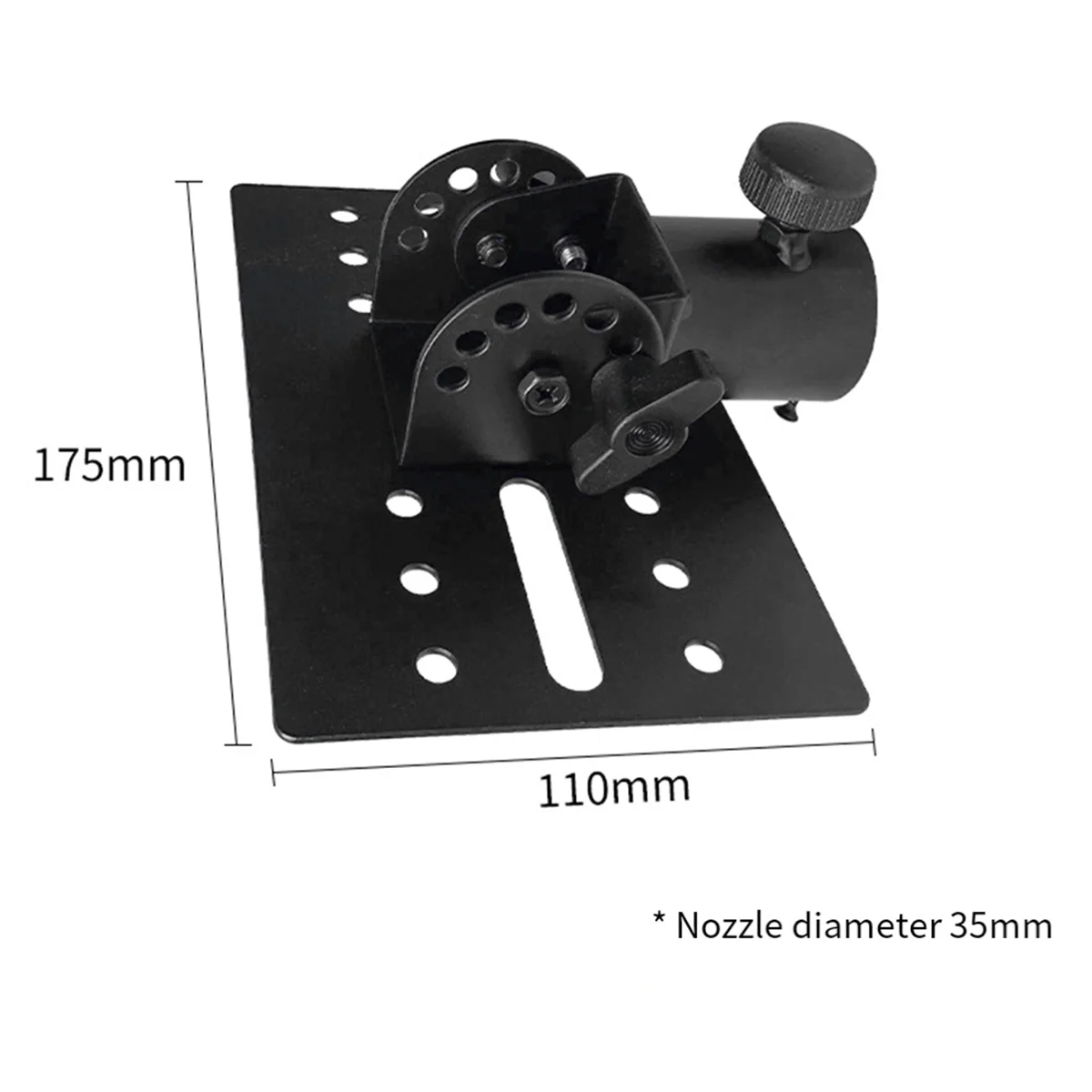 ABJG-Rotatable 35mm Metal Mount Tripod Pole DJ Speaker Stand Adapter Top Cap Rotatable DJ Speaker