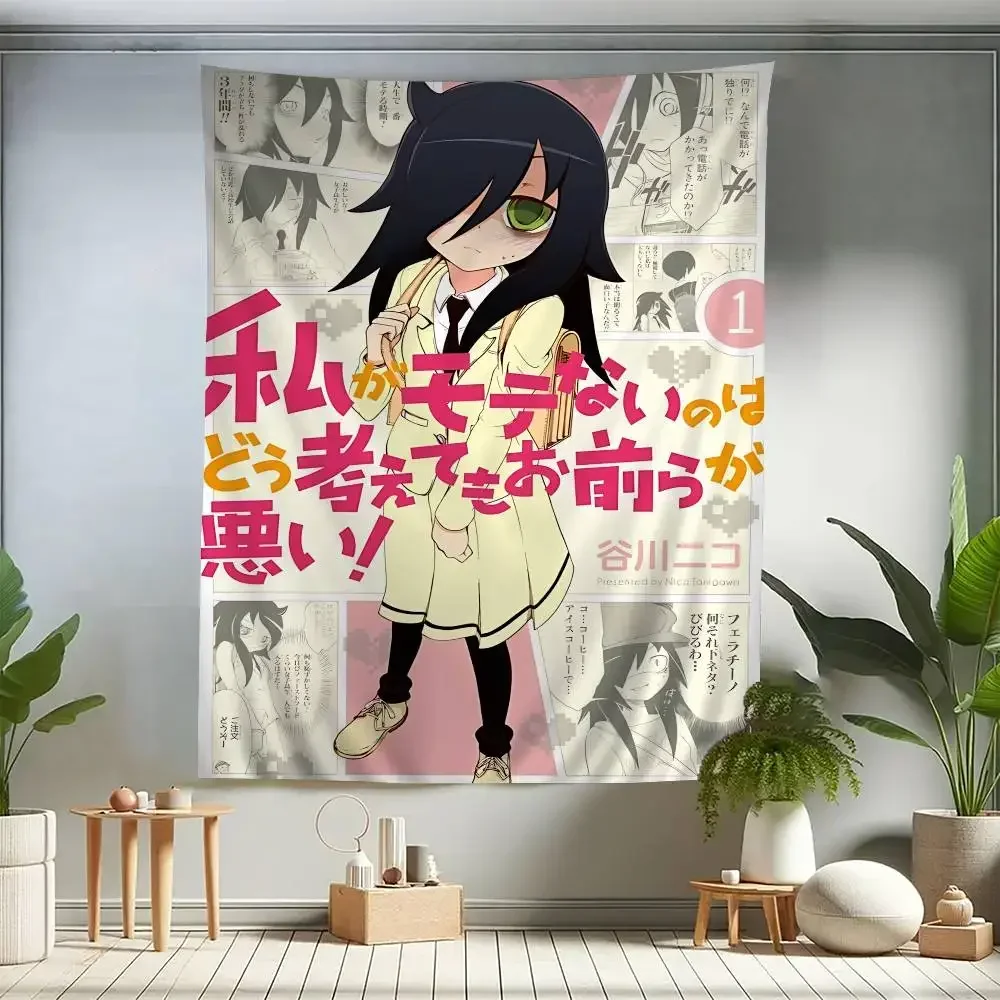 tapecaria-de-parede-diy-anime-kuroki-tomoko-tapetes-hippie-de-taro-para-decoracao-de-dormitorio-e-casa-estilo-ins