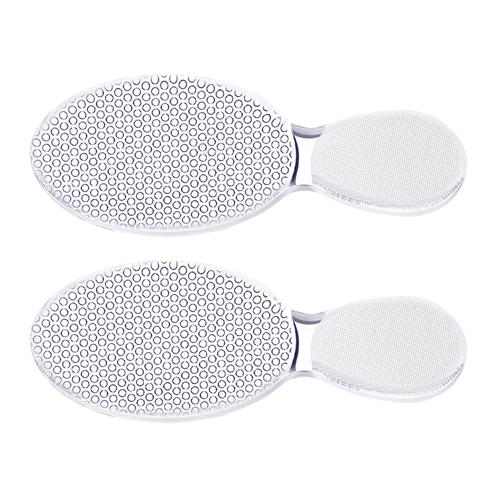 

2Pcs Glass Foot File Callus Remover Ergonomic Design for Smooth Feet Nail Shaping Dead Skin Removal Portable Durable