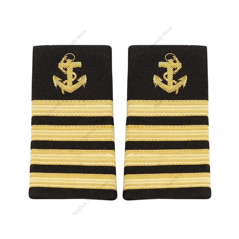 Sailor Skipper Captain Epaulets Epaulette Shoulder Mark Board Knot Chief Officer Lieutenant Commander Royal Navy
