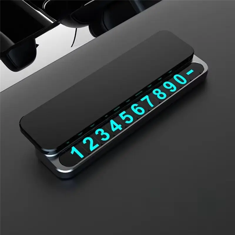 A30F-Universal Phone Number Card Car Temporary Parking Plate Car-Styling Auto Accessories