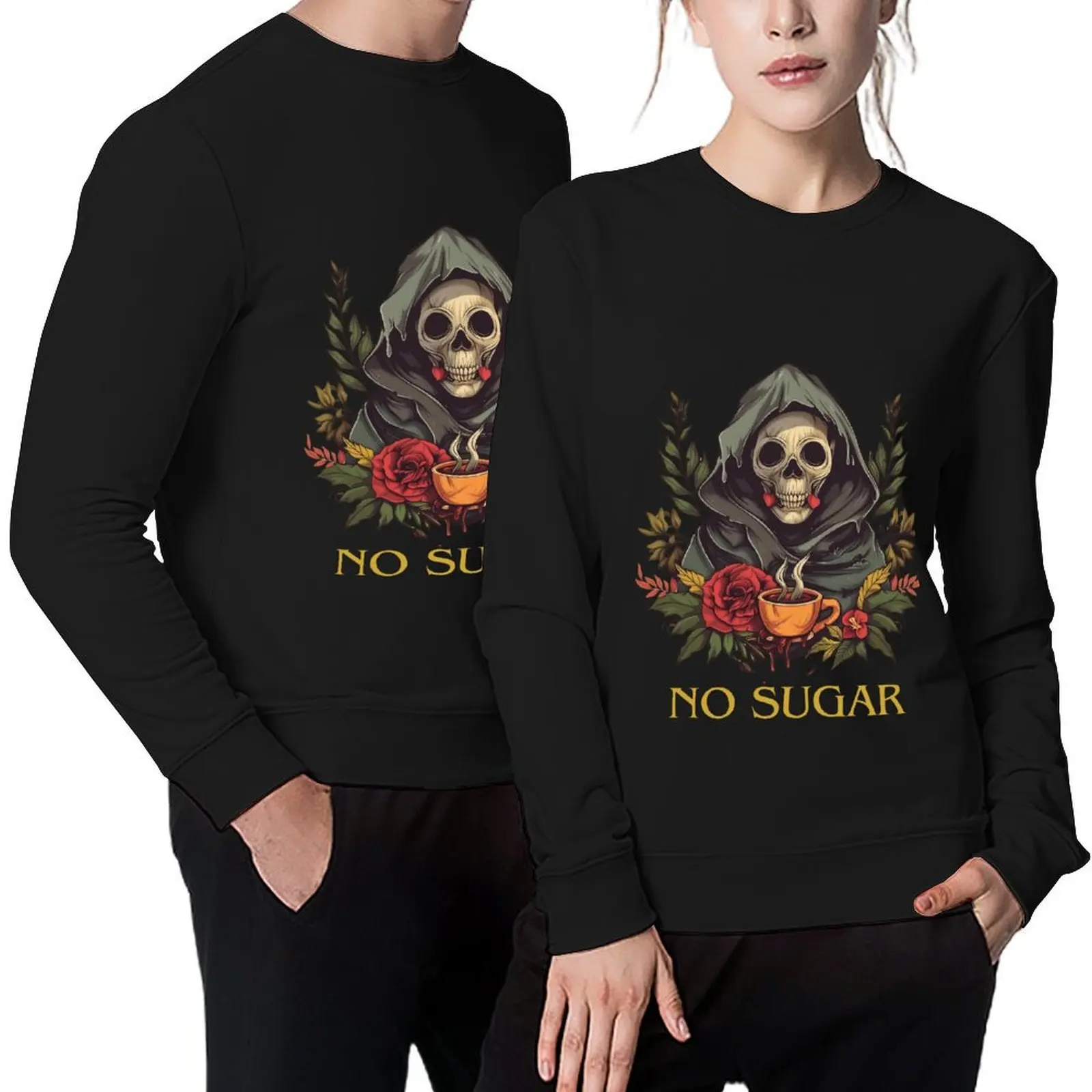 Not sweet coffee Pullover tracksuit men men's autumn clothes japanese style men's coat anime sweatshirt