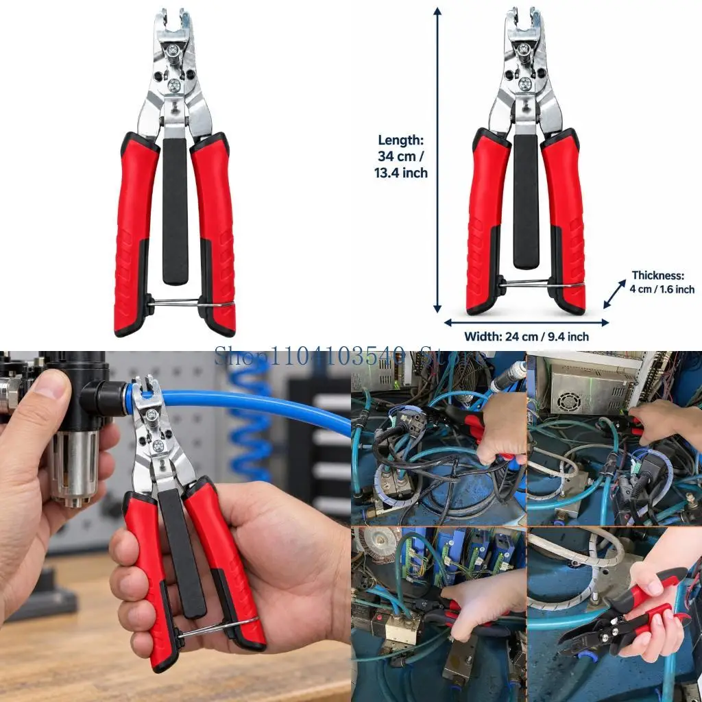 02DC Spring-Loaded Fitting Release Plier, Tube Release Collar Plier for Confined Work Areas, with One-Handed Operation and a