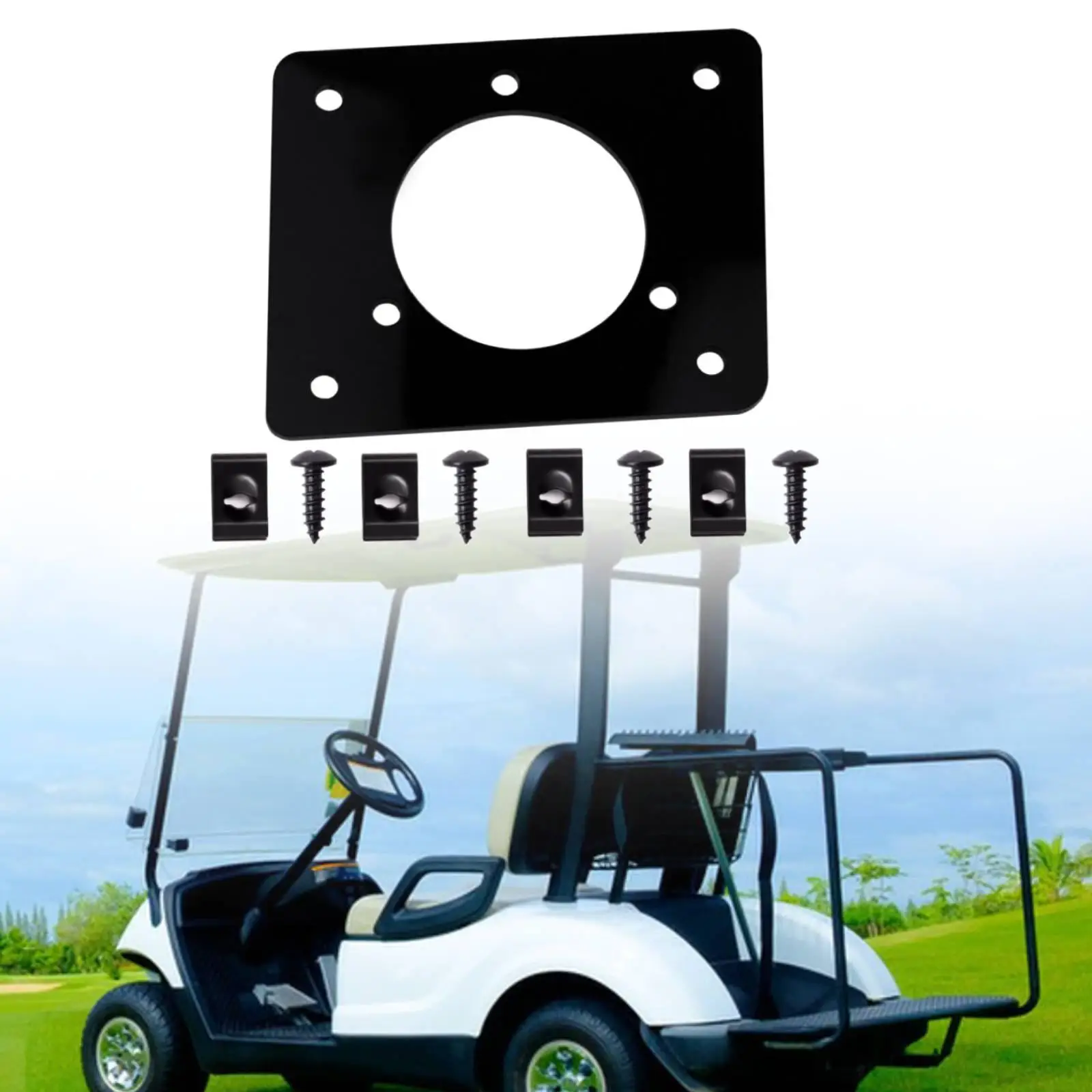 Golf Cart Charging Port Adapter Conversion Replace Parts High Performance on Board Charging Plate for Gcp1 110V