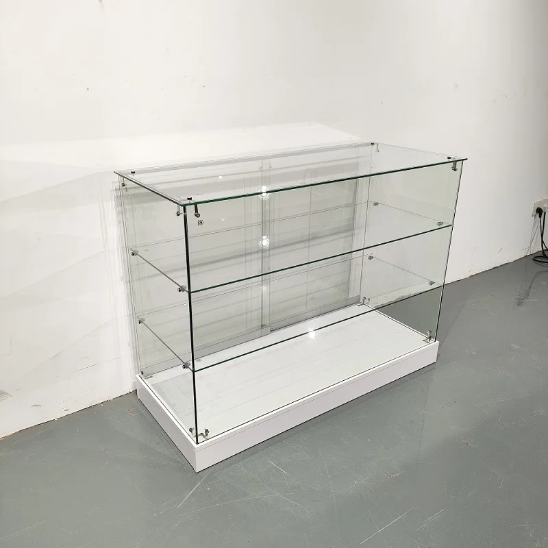Keway 4ft Frameless Full Vision Economy Tempered Glass Showcase