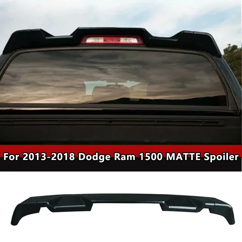 

For 2013-2018 Dodge Ram 1500 MATTE Style Rear Trunk Lid Spoiler wing Car Tailgate Flap Trim Decklid Lip Body Accessories