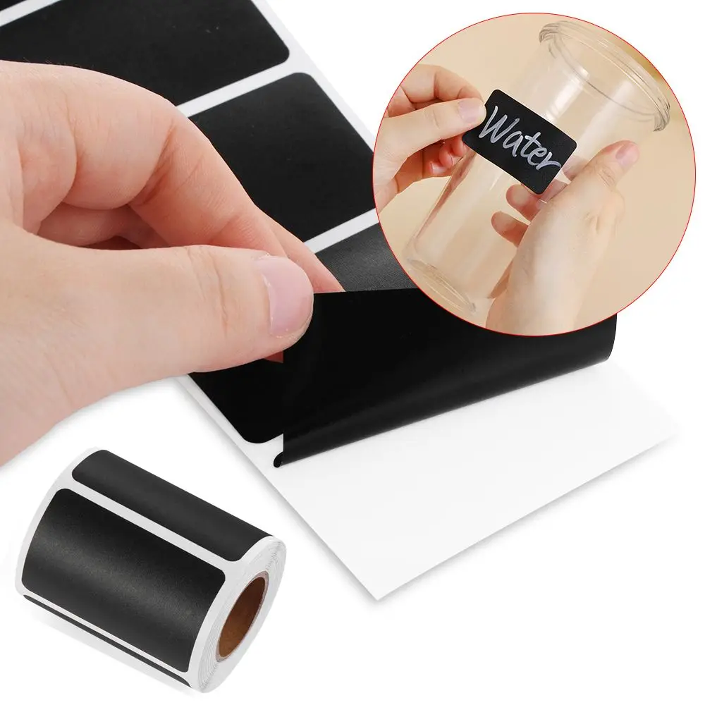 150pcs/roll Waterproof Chalkboard Jam Jar Blackboard Label Marker Pen Labels Stickers Bottle Tags