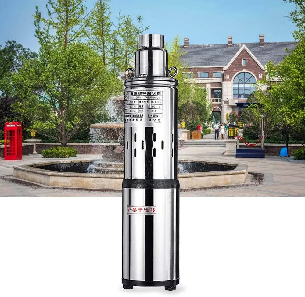 مضخة غطاسة كهربائية عميقة ، بئر 24V W تيار مستمر ، مضخة مياه تعمل بالطاقة الشمسية ، شلال GPM ، رفع 98 قدمًا ، ري مزرعة المزرعة ، فتحة تجويف