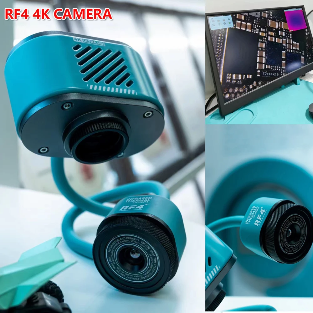 RF4 HD 4K Dual-Spectral Thermal Camera Short Circuit Tester for PCB Motherboard Repair Rapid Diagnostic Microscope Camera RF-C39