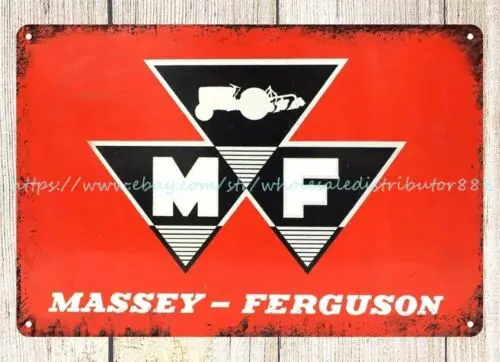 garage gifts Massey Ferguson farm tractor equipment metal tin sign