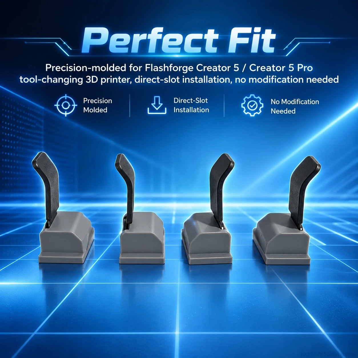 For Flashforge Creator 5 / Creator 5 Pro Nozzle Wiper Dock & Blocker Plug Seat Assembly 3D Printer Maintenance Accessories