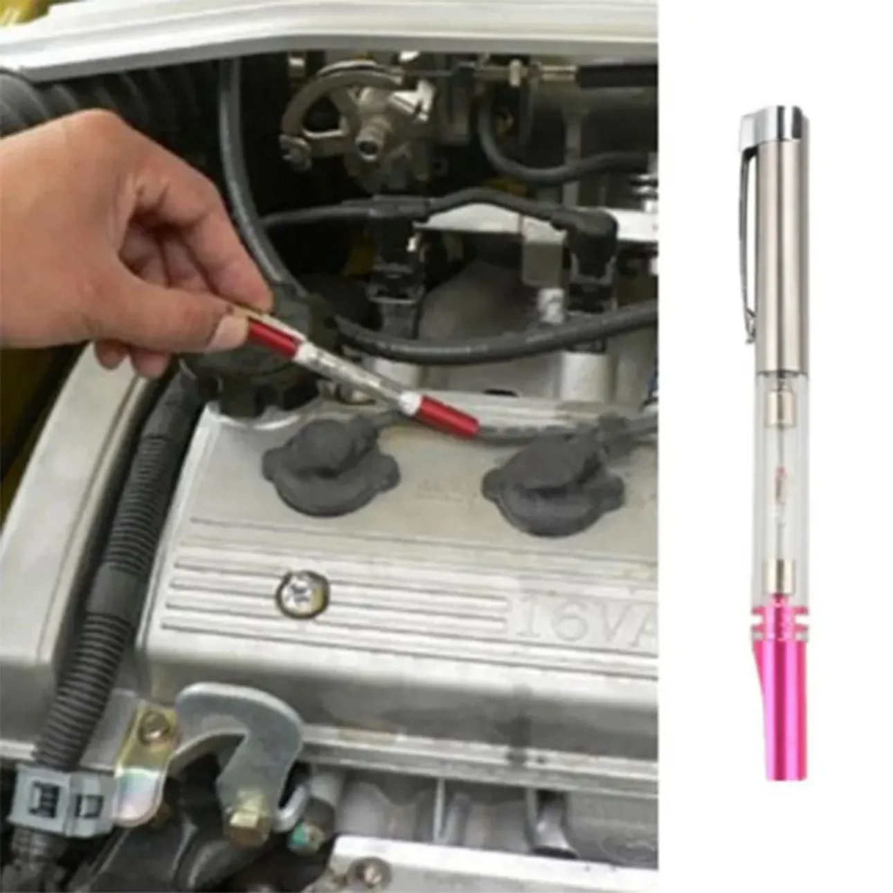 Auto Ignition Clip Check Pen Plug Indicator Diagnostic Tool Coil Ignition System Car Spark Tester