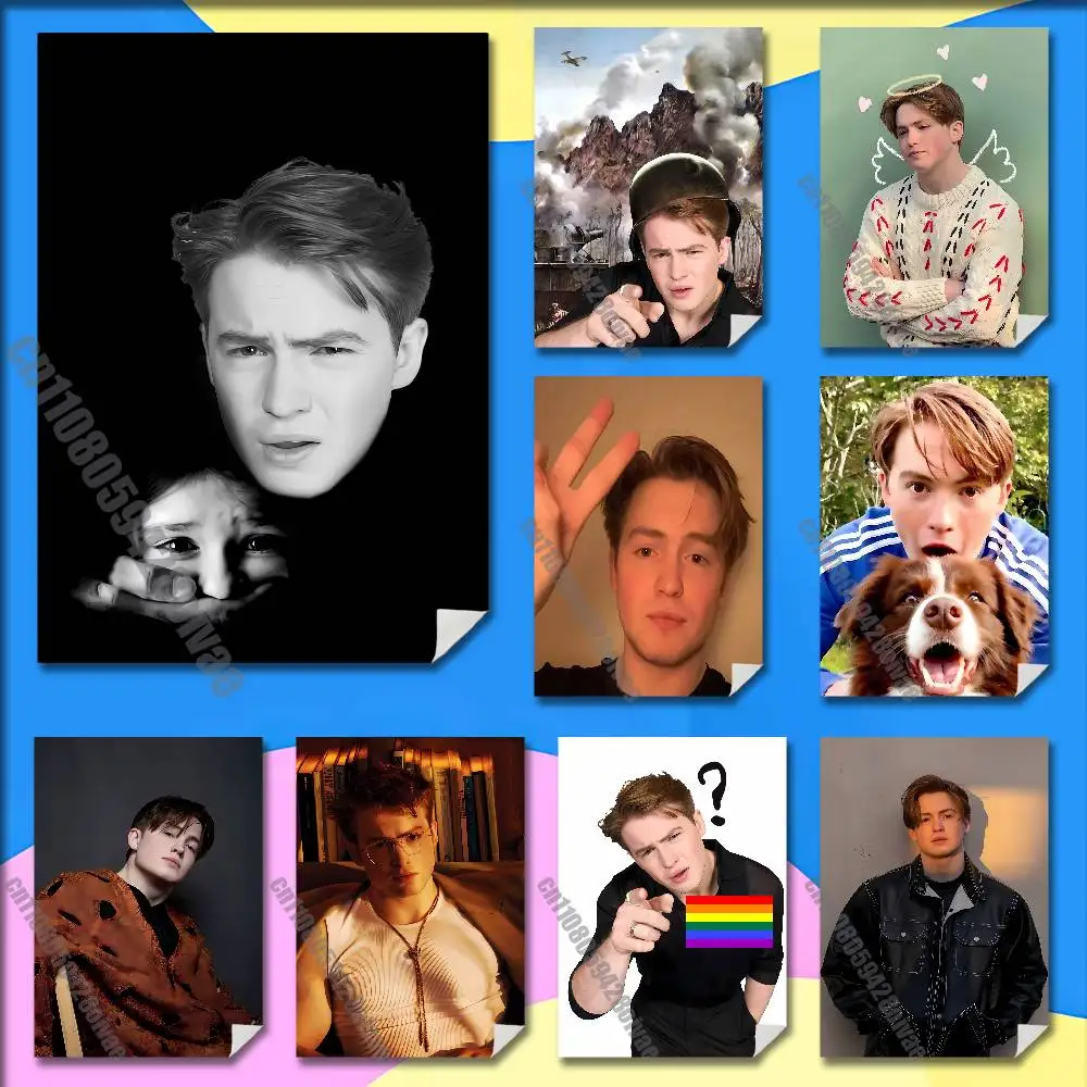 Actor Kit C-Connor Poster Sticker For Home Decoration 10x15cm Self-adhesive Souvenirs Playbill Cover