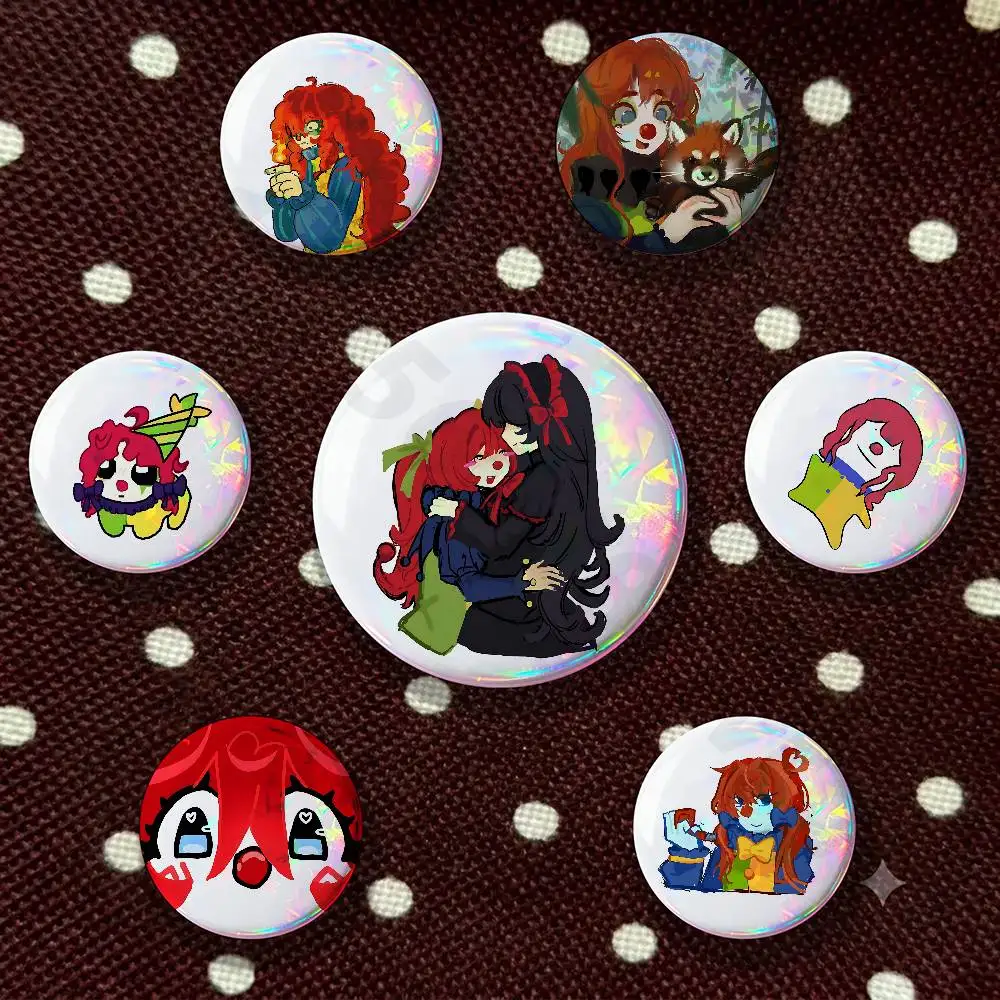 HONK Moe A R-Regect 25mm 75mm 44mm 58mm 32m Brooches Badges Pins for Accessories
