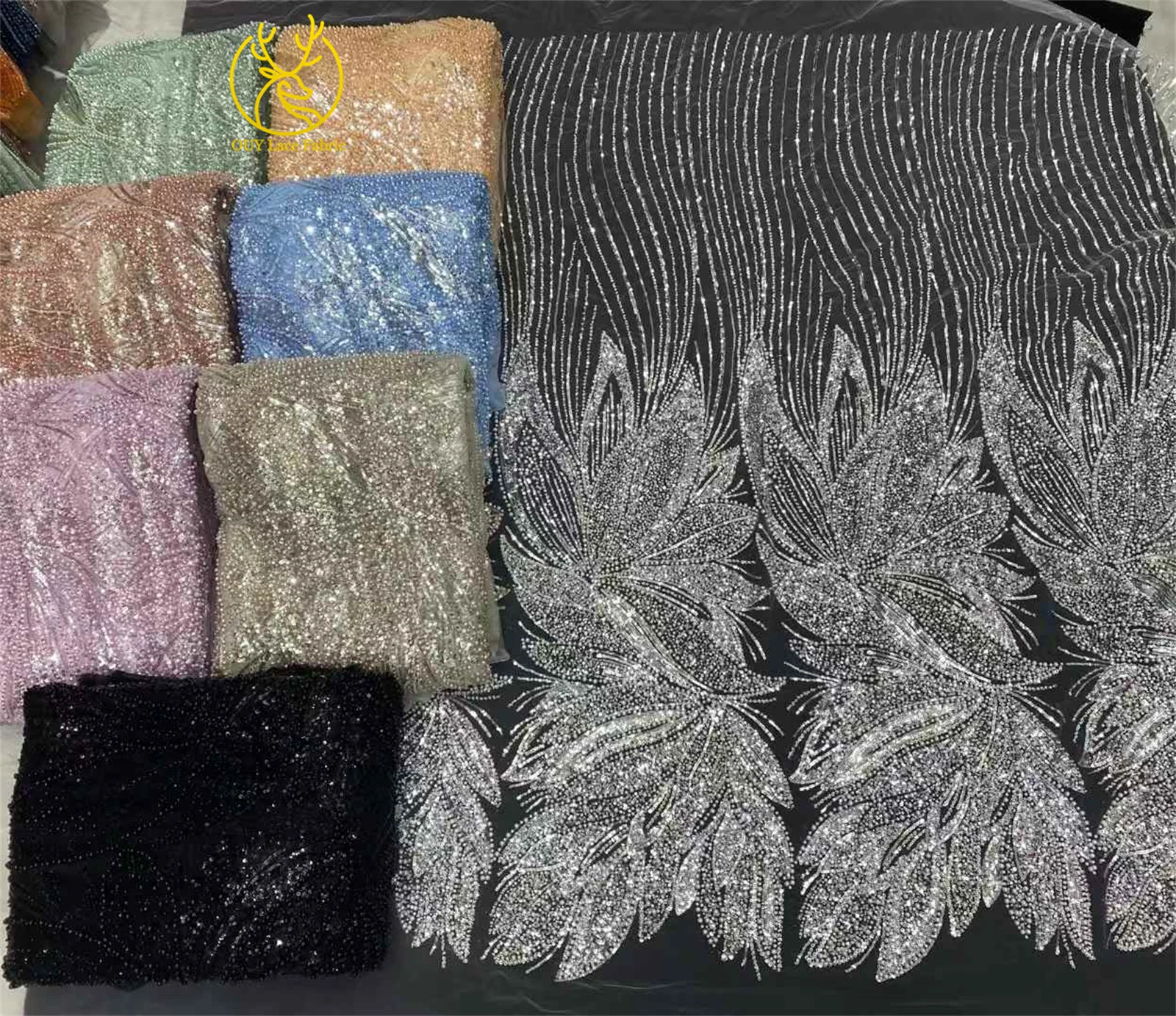 أحدث الفرنسية الأبيض شبكة الدانتيل مطرز تول النسيج النيجيري الدانتيل الترتر النسيج للنساء الخياطة فساتين الزفاف السيدات 5 ياردة