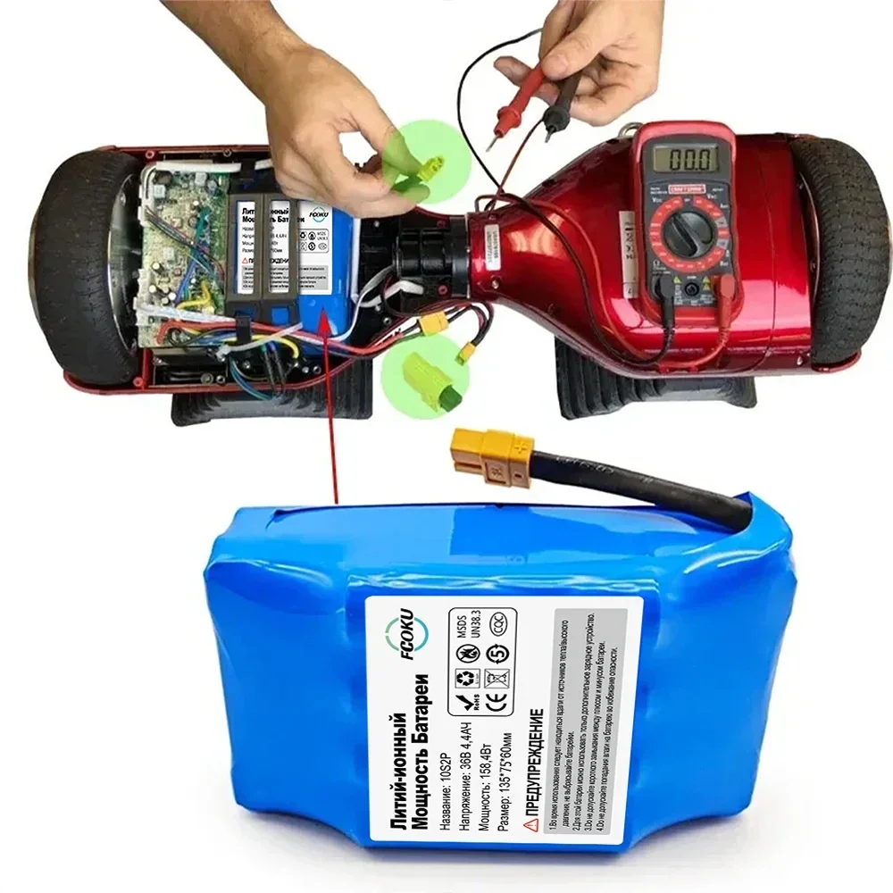 Original 36V 4400mAh Battery Is The Lithium-Ion Battery Of The Self-Balancing Suspension Plate Unicycle.