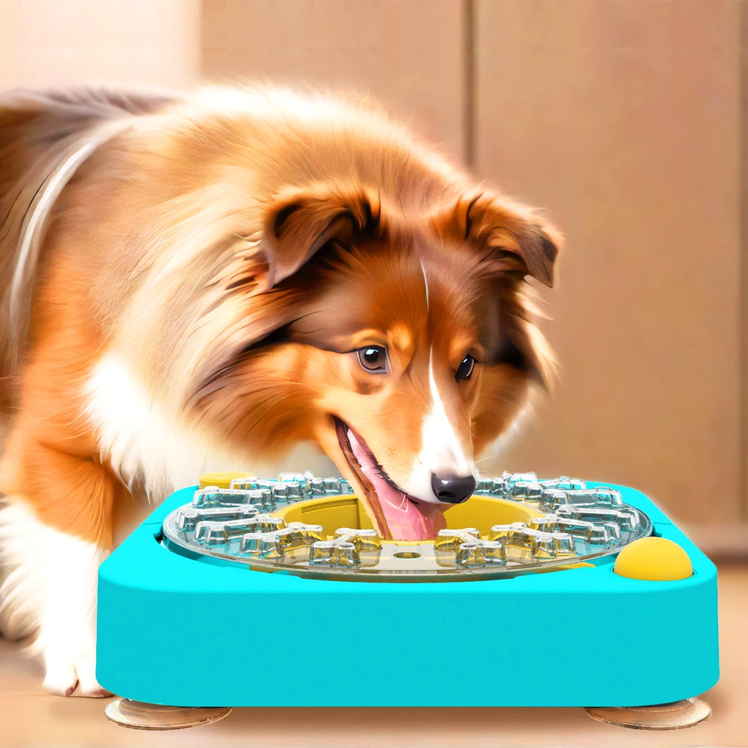 Dog Puzzle Toys Feeder Dogs Slow Feeding Bowl Interactive Treat Toy Training Increase IQ For Dog Boredom Adjustable Nonslip Feed