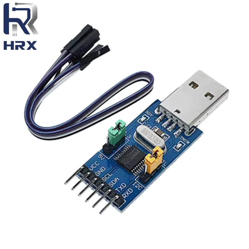 CH341T 2 in 1 module 3.3V 5V USB to I2C IIC UART USB to TTL single-chip serial port downloader