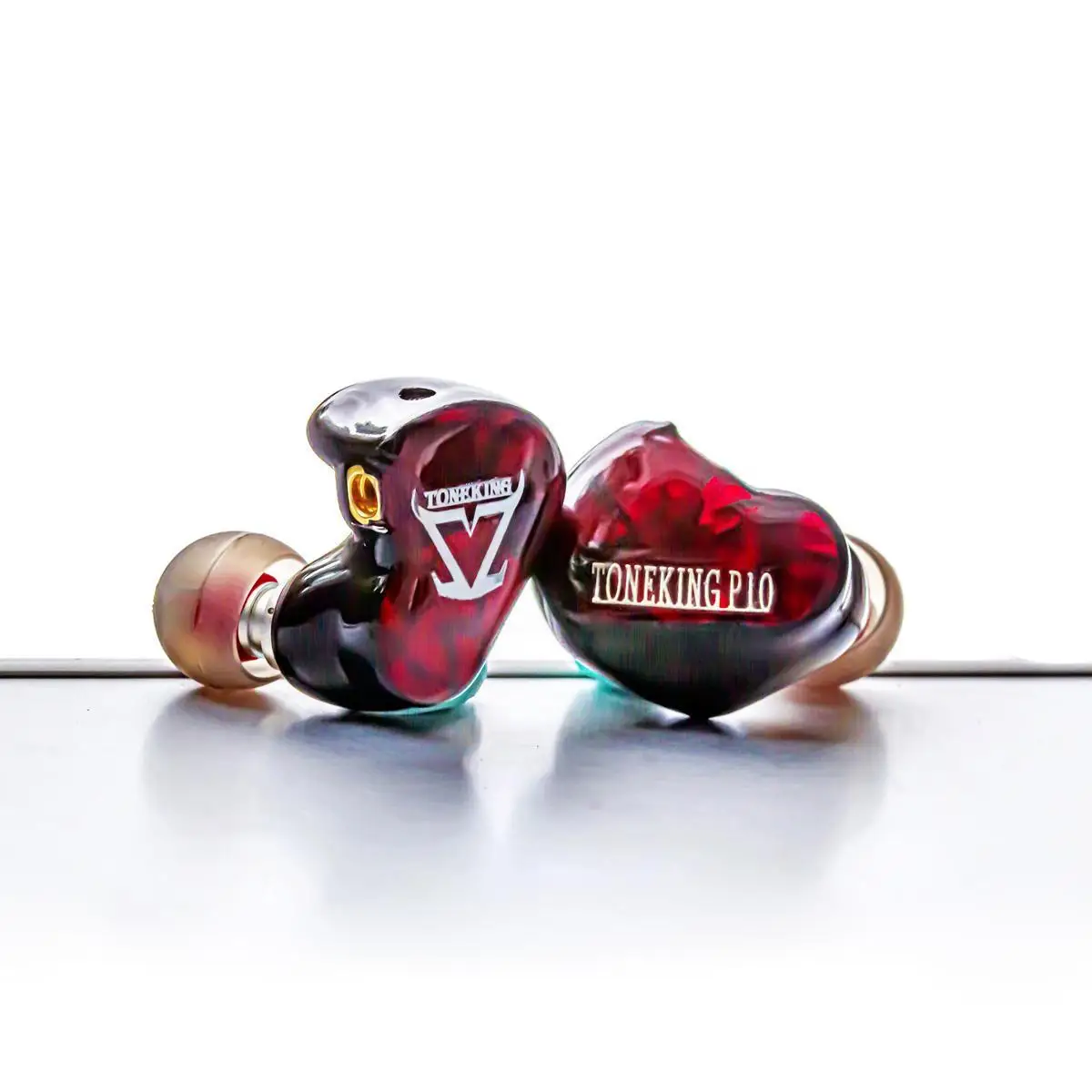 TONEKING Musicmaker P10 Panel personalizado diafragma plano Monitor de música Hifi DJ estudio auriculares modelo masculino auriculares planos personalizados