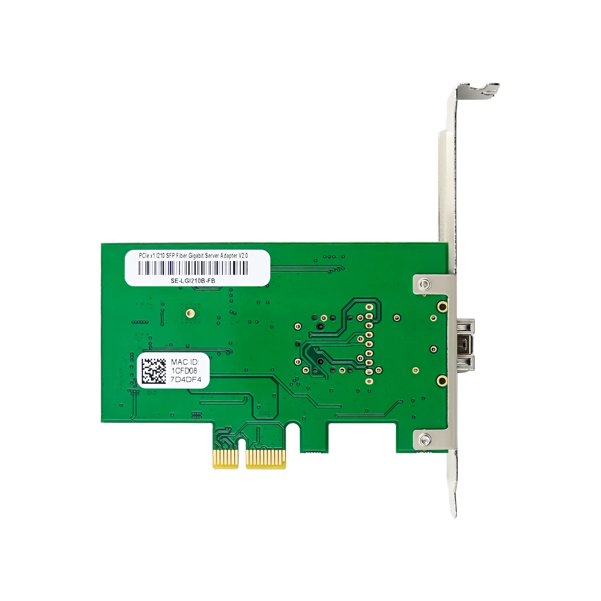 SUNWEIT ST7390 Desktop Networking PCIe X1 I210 Single-1GbE SFP NIC with Wired Interface Internal Green in Stock