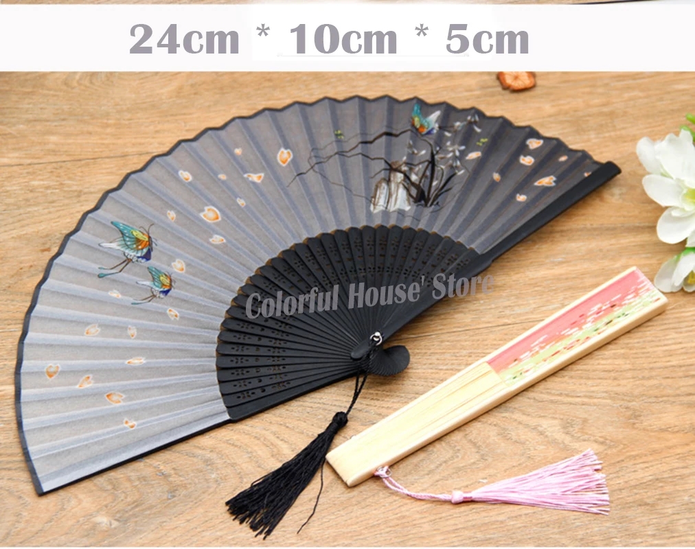 Bamboo Fold Hand Fans Wedding Chinese Japanese Fan Children China Antique Folding Fan Gift eventail a main Vintage bambu waaiers