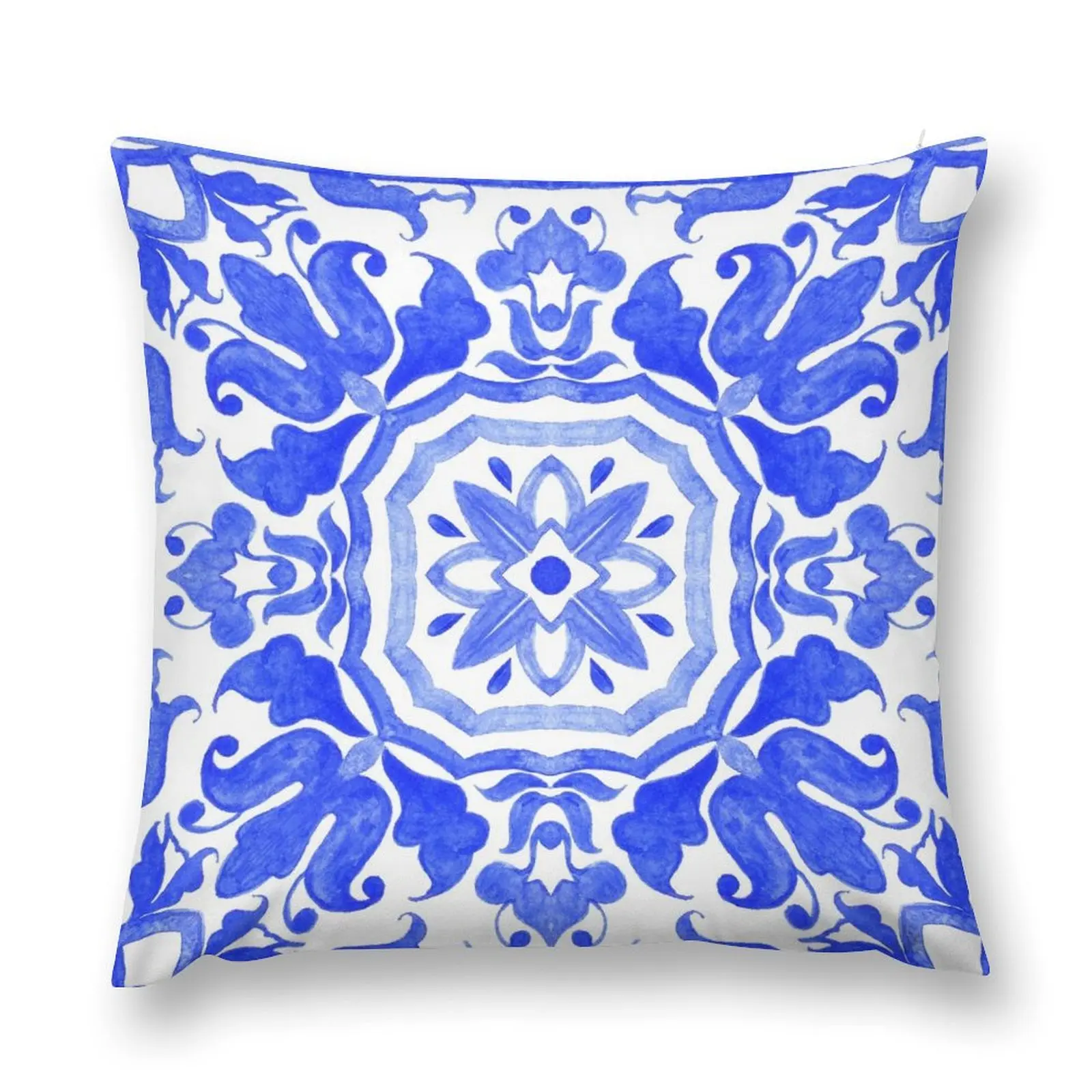 Portuguese azulejo tiles. Throw Pillow sleeping pillows Rectangular Cushion Cover bed pillows Pillowcase Cushion pillow