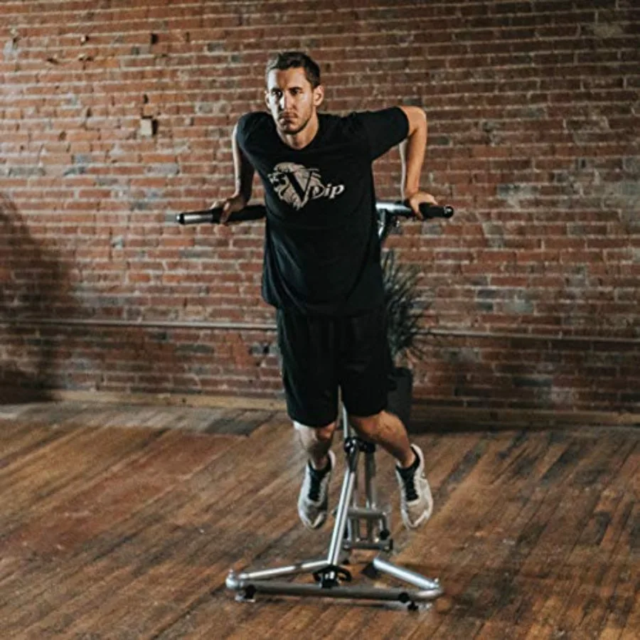 V-Shaped Equipment for All-Powerful Dips Resistance Training Lightweight Effortless Assembly Doubles as a Workout Bench