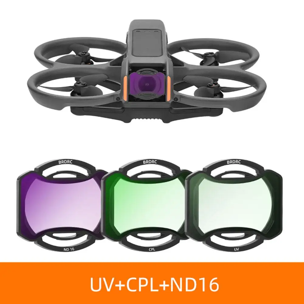 Dji avata 2 nd cpl kit de filtro de lente óptica, uv, cpl, nd8, nd16, nd32, polarizador, densidade neutra, hd