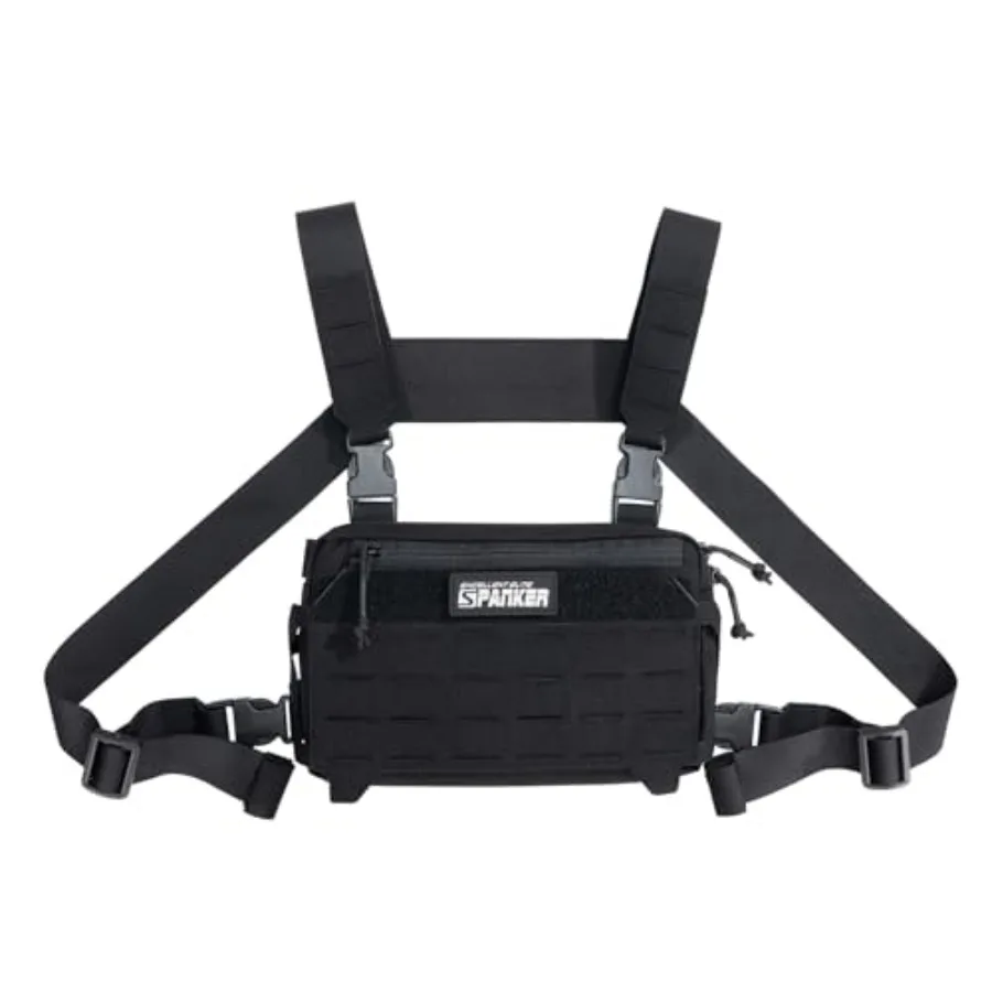 

Tactical Chest Rig Pack EDC Chest Bag Molle Utility Chest Pouch for Outdoor Hunting Workouts Hiking
