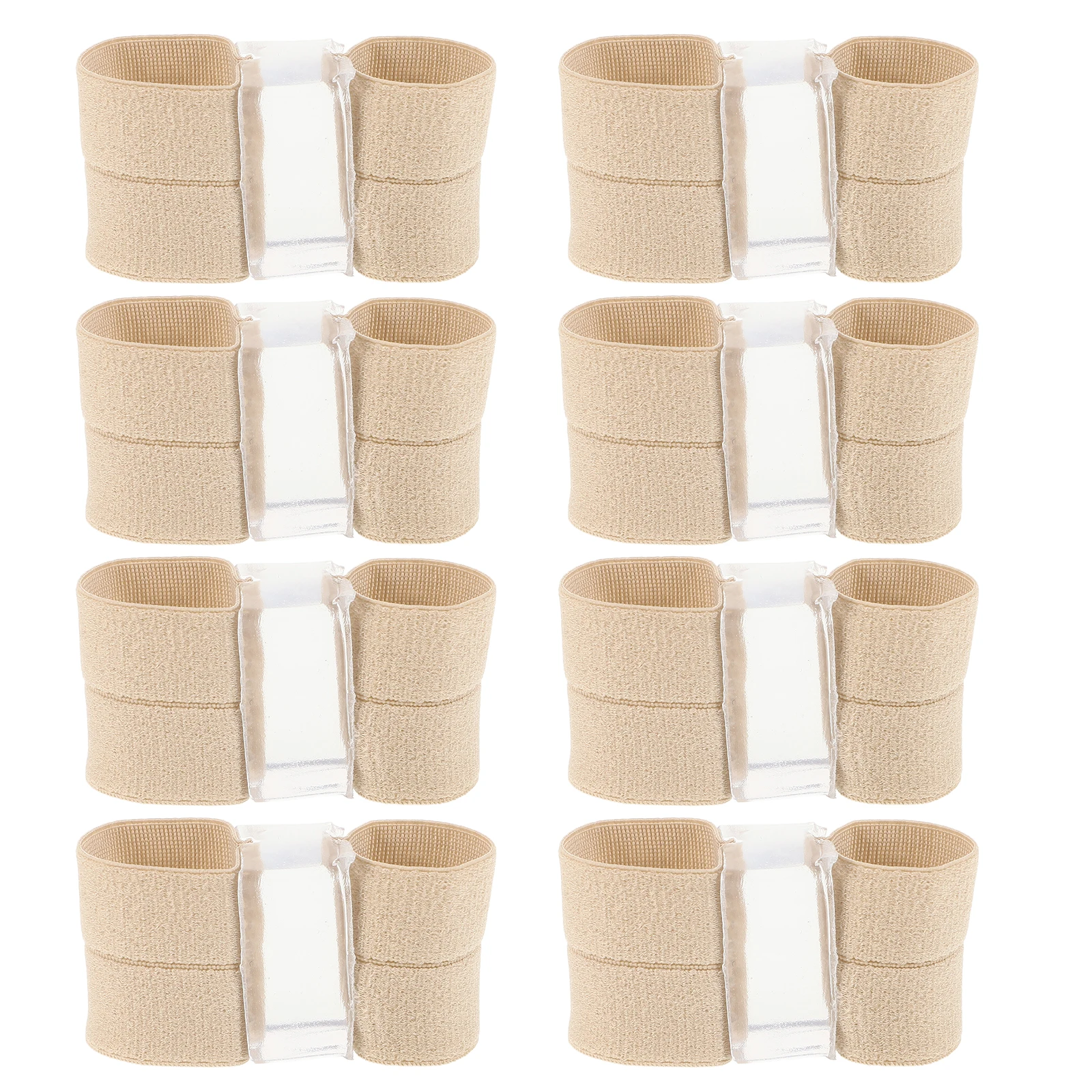 

8 Pcs Toe Separators Soft Straps Dual Hole Adjustable Gel Sleeves Foot Protectors Bunion Relief Toe Alignment Sandals Separator