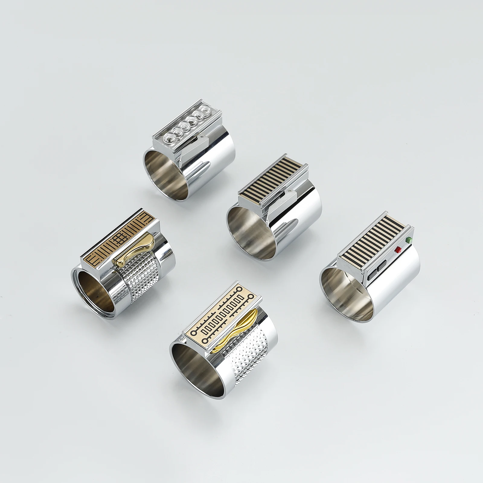 DamienSaber Metal Hilt Parts Button Box For Obi Wan Luke Skywalker Lightsbaer Custom Handles Accessories