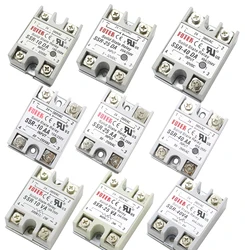 SSR-10 25 40 50 60 75 80 100DA DC control AC SSR white shell Single phase Solid state relay without plastic SSR-25DA SSR-40DA