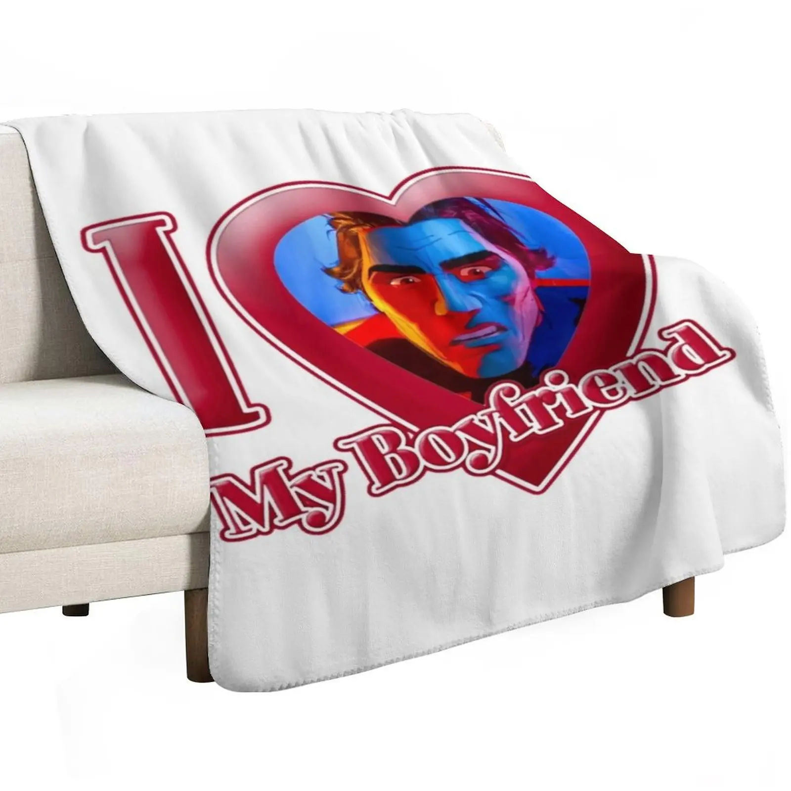 Miguel Ohara - I love my boyfriend Throw Blanket sofa bed Multi-Purpose Fashion Sofas Beautifuls Luxury St Nap Blankets