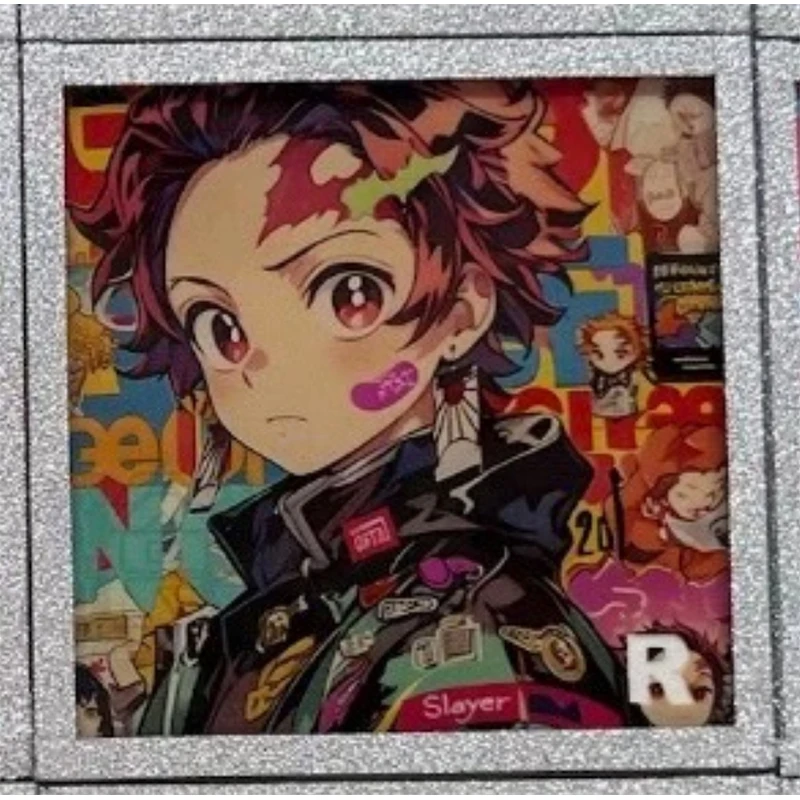 Anime Demon Slayer Kamado Tanjirou Agatsuma Zenitsu Kochou Shinobu Rengoku Kyoujurou Collection Card Birthday Gifts Kid Toys