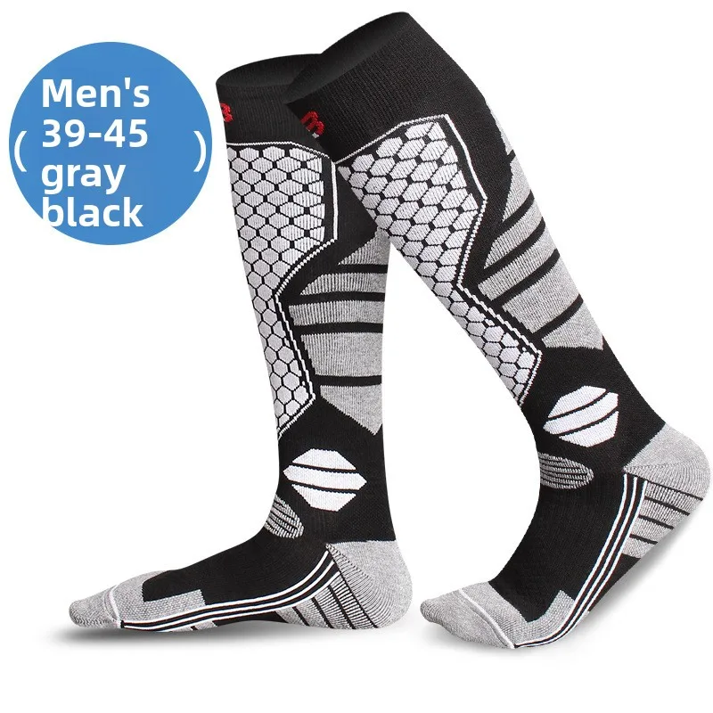 Professional Ski Socks for Men, Women & Kids - Thickened Warm Winter Over-the-Calf Socks for Snowboarding, Skiing, Hiking