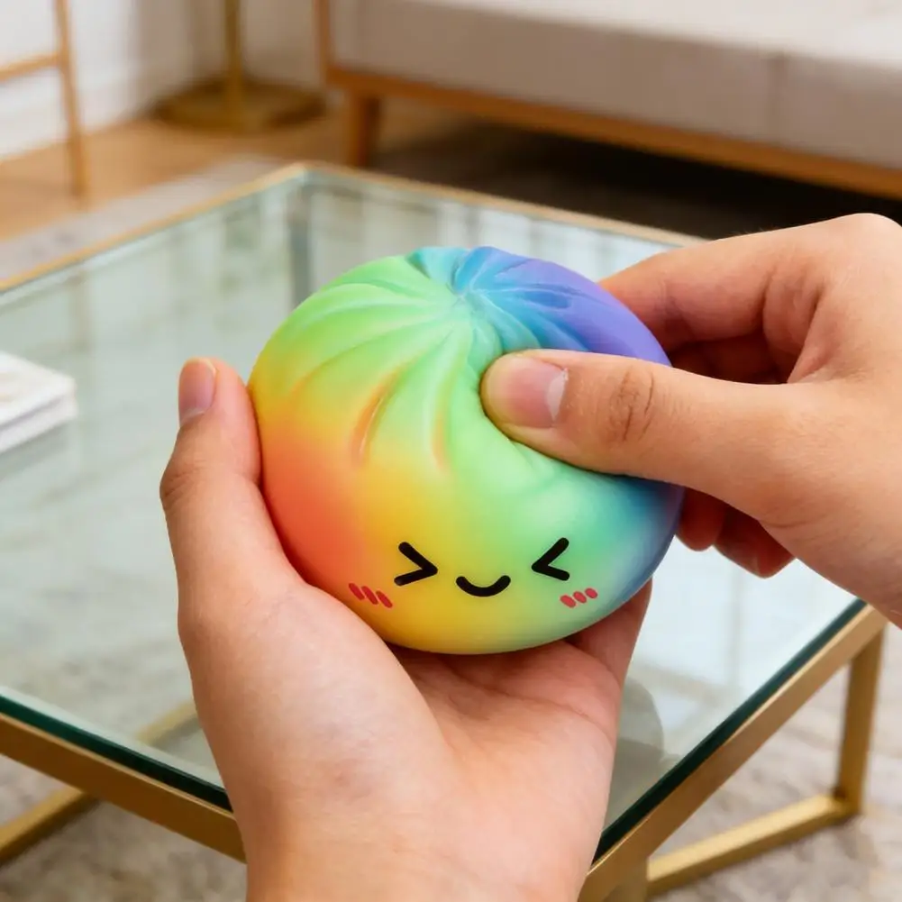 

Игрушка-антистресс Easy Clean: Красочная мягкая игрушка-булочка для медленного снятия стресса, нелипкая, для детей