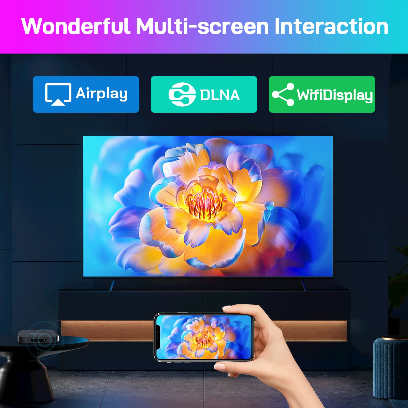 Boîtier TV H96 MAX M5, Android 11, Rockchip RK3318, 2 Go/16 Go, 4K, WiFi, 3D, décodeur, 1 Go/8 Go, lecteur multimédia avec commande vocale Google