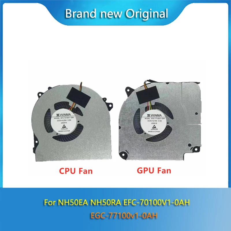 Brand New GPU CPU Cooling Fan For CLEVO NH50EA NH50RA EFC-70100V1-0AH EGC-77100v1-0AH