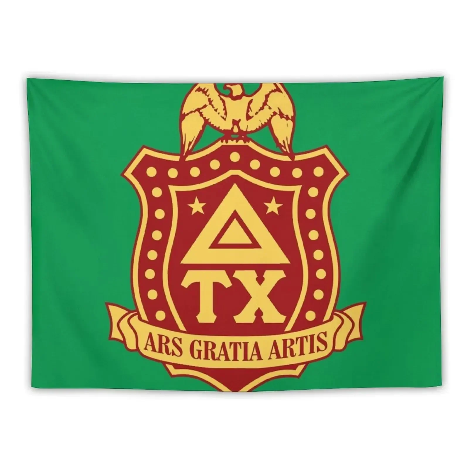 Delta Tau Chi Crest Tapestry Wall Decorations Wall Carpet Wallpapers Home Decor Aesthetic Home Decor Tapestry