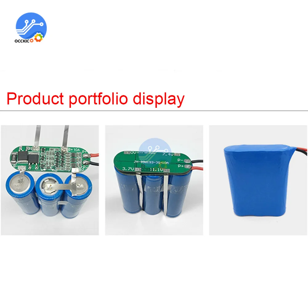 BMS 3S 10A 12V ładowarka akumulatorów litowych płyta ochronna do 18650 Li-ion akumulator do ładowania 11.1V-12.6V ze zrównoważonym