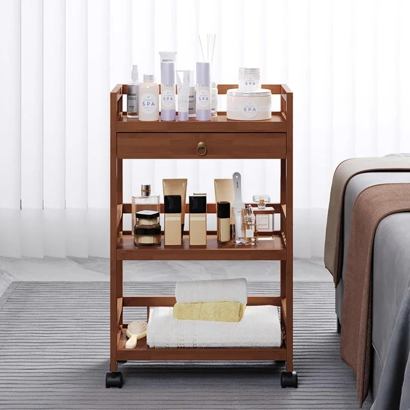 مانيكير عربة صالون حديثة مستحضرات التجميل تصفيف الشعر المتداول عربة أدوات صالون عربة الأدراج الطبية الأثاث Carritos Lstc