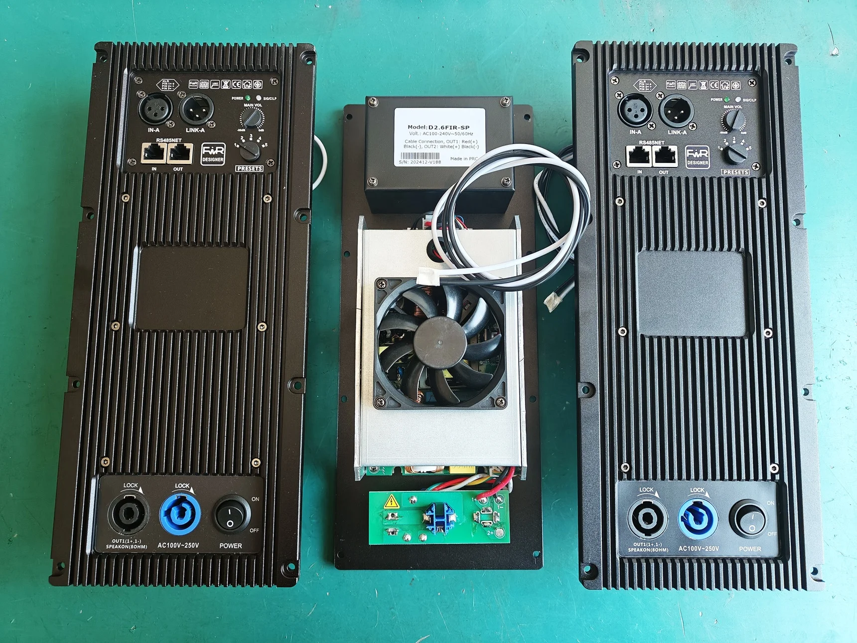 

2 Channel Active Speaker Power Amplifier Module Board Class D Bi-AMP DSP Inside 200W + 400/600/800W Optionablele