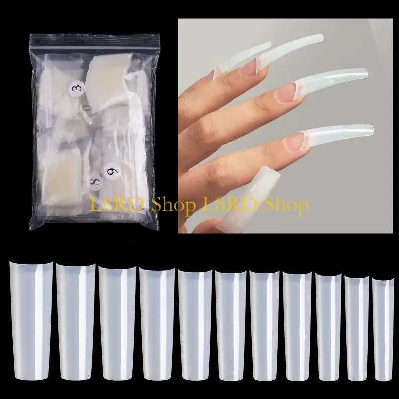L8rd c Kurve Nagelspitzen Quadratische Nagelspitzen für gerade Nagelspitzen gefälschter Nagel t